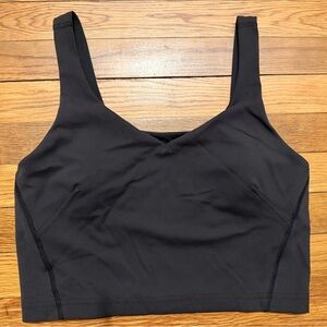 Lululemon longline Bra - Light Support, A-D Cup, black, size 10
